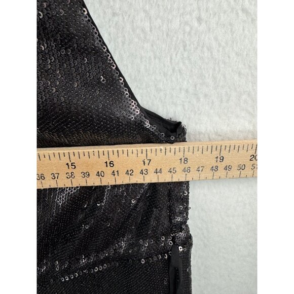 Free People black sequin pantsuit jumpsuit Swiftly boho sz S - Picture 4 of 9